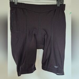 Black Athletic Shorts with Elastic Waistband